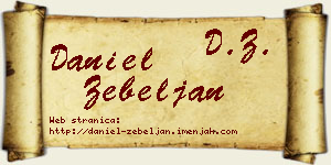 Daniel Žebeljan vizit kartica